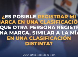 ¿Es posible registrar mi marca en una clasificación y que otra persona registre una marca, similar a la mía, en una clasificación distinta?